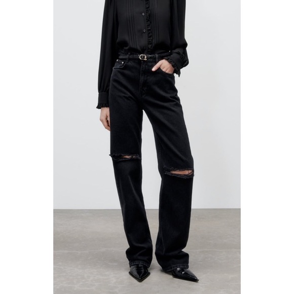 Zara Denim - Zara Straight Leg Jeans with Rips